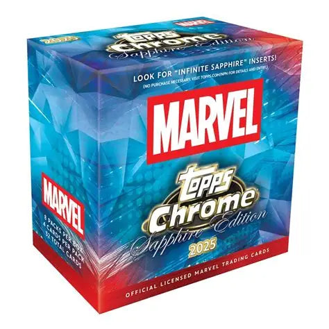 2025 Topps Marvel Chrome Sapphire Edition Hobby Box