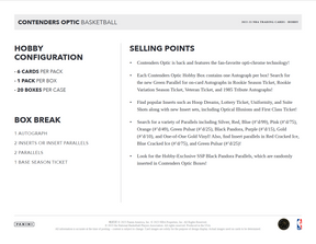 2022-23 Panini Contenders Optic Basketball Hobby Box