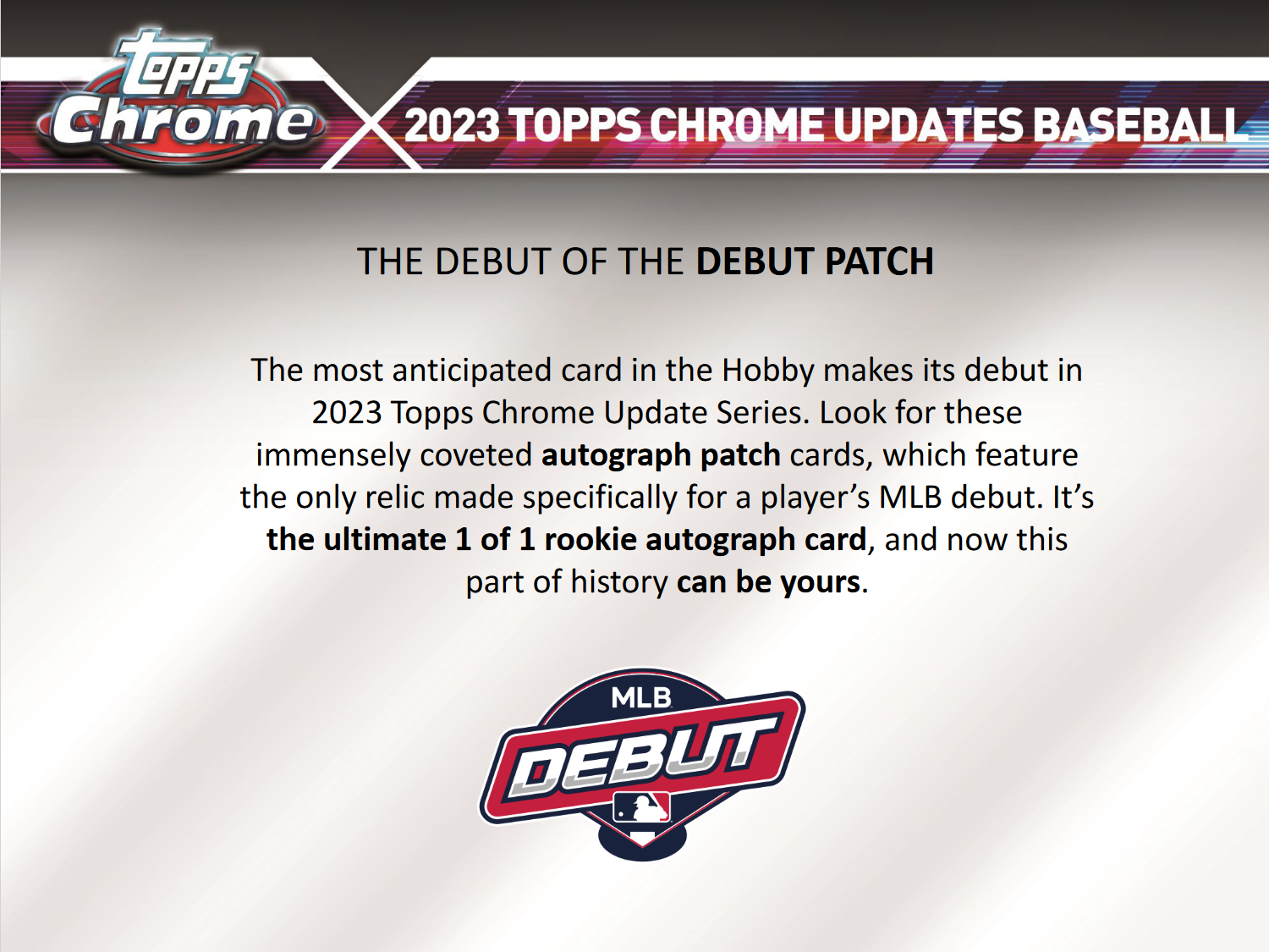 2023 Topps Chrome Update Series Baseball Jumbo Box