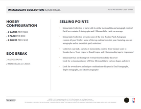 2022-23 Panini Immaculate Basketball Hobby Box