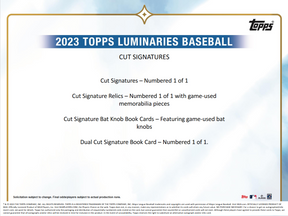 2023 Topps Luminaries Baseball Hobby Box