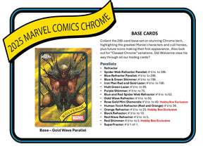 2025 Topps Chrome Marvel Hobby Box
