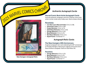 2025 Topps Chrome Marvel Hobby Box