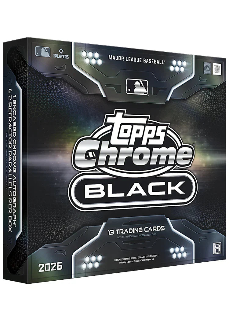 2026 Topps Chrome Black Baseball Hobby Box